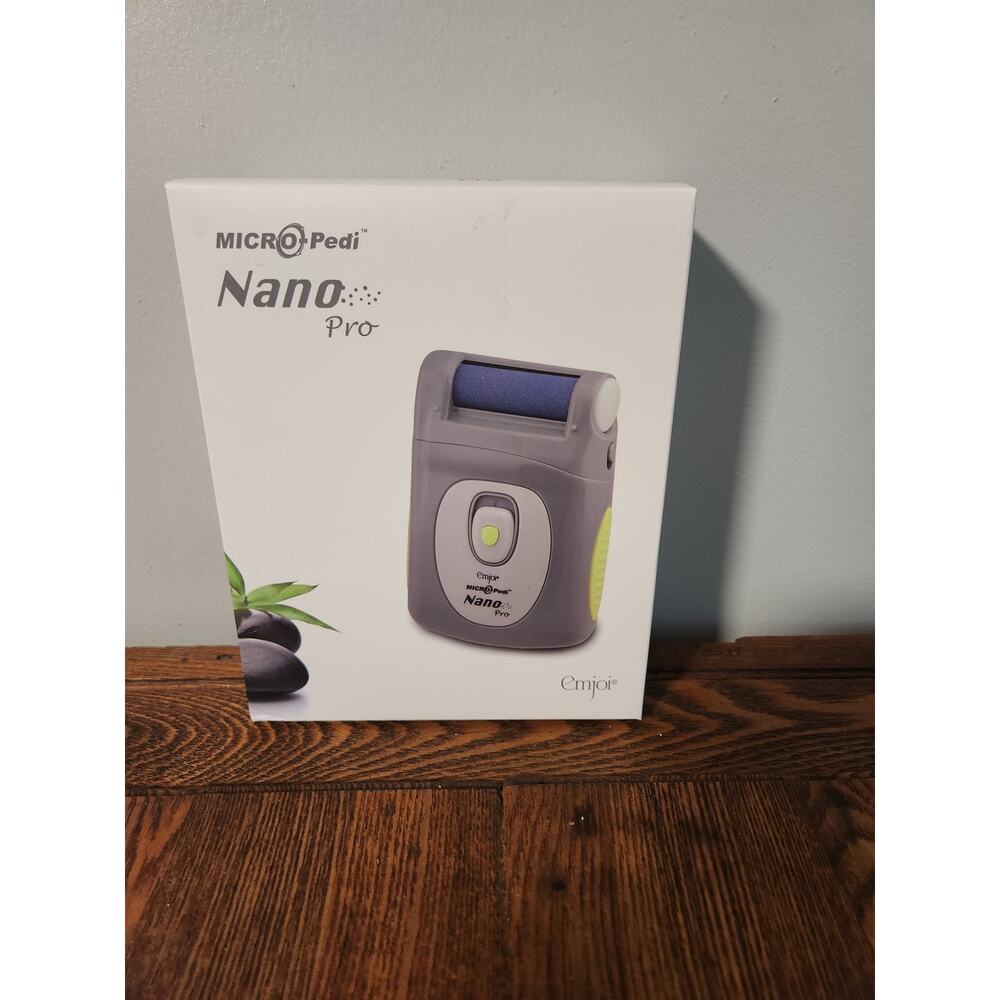 Emjoi Micro-Pedi Nano Portable Pedicure Device With Extra Coarse Rollers NIB